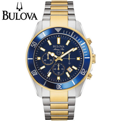 Reloj Bulova Marine Star 98B230 Cronómetro Fecha