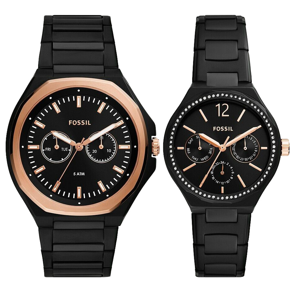 Reloj Fossil Evanston BQ2645SET Hombre y Mujer