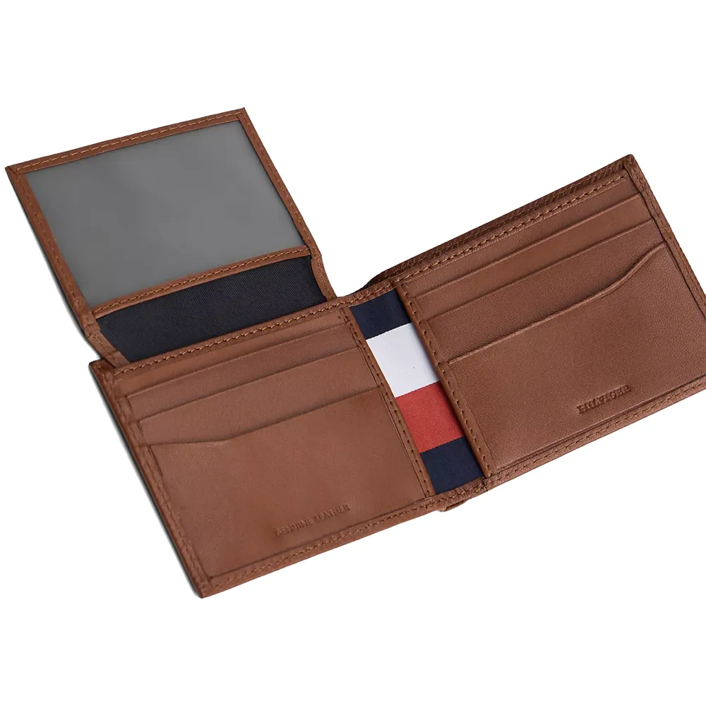 Billetera Tommy Hilfiger Para Hombre Bifold Cuero en Relieve