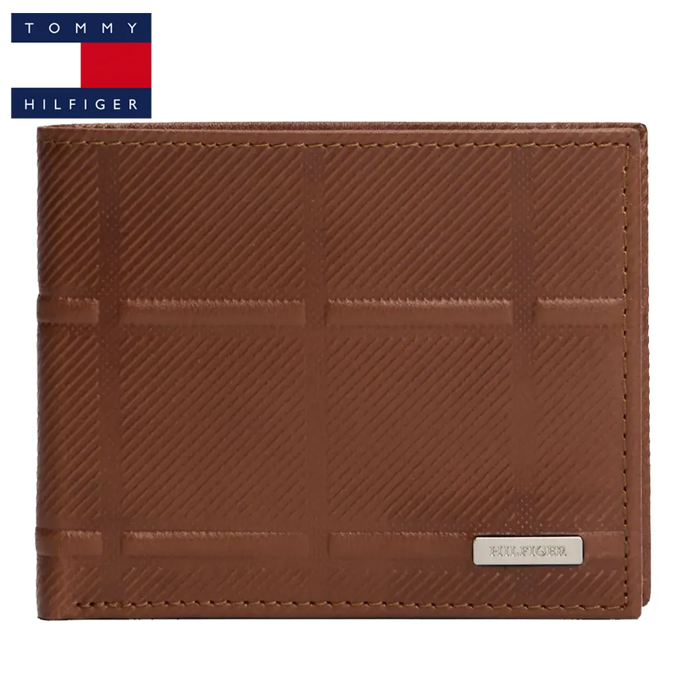 Billetera Tommy Hilfiger Para Hombre Bifold Cuero en Relieve